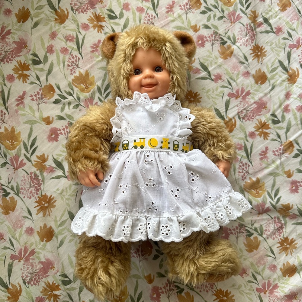 Vintage brown teddy doll